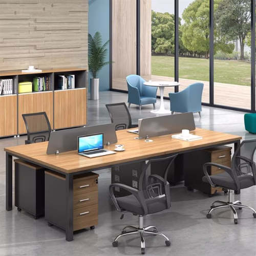 Modern office with desks and ergonomic chairs