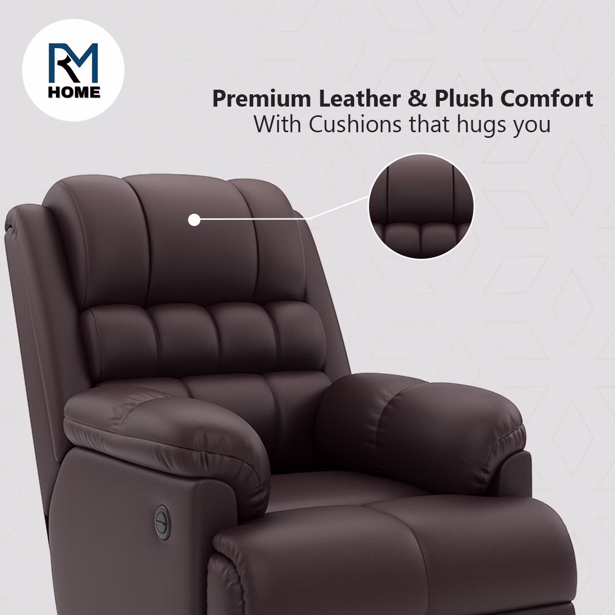 Upholstered recliner chair