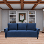 Leatherette 3-Seater Sofa