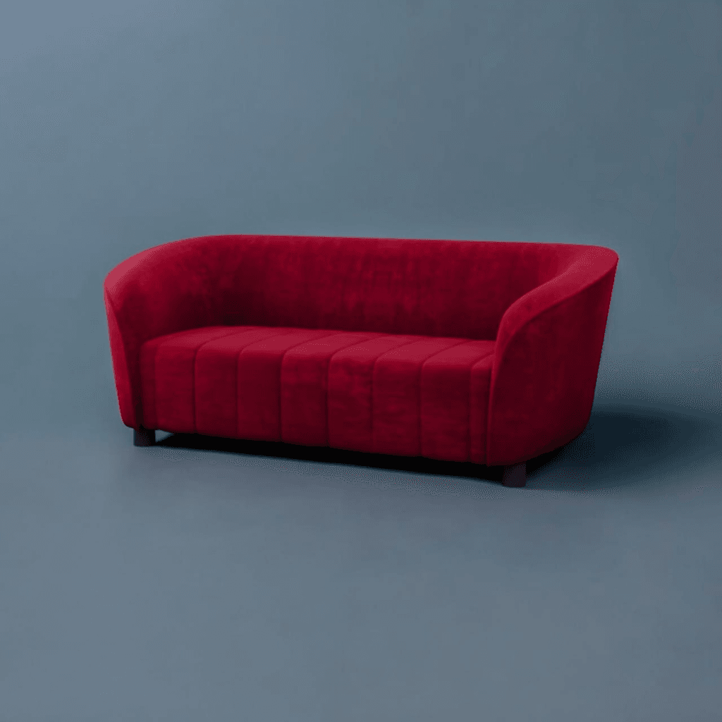 Velvet Upholstered Sofa