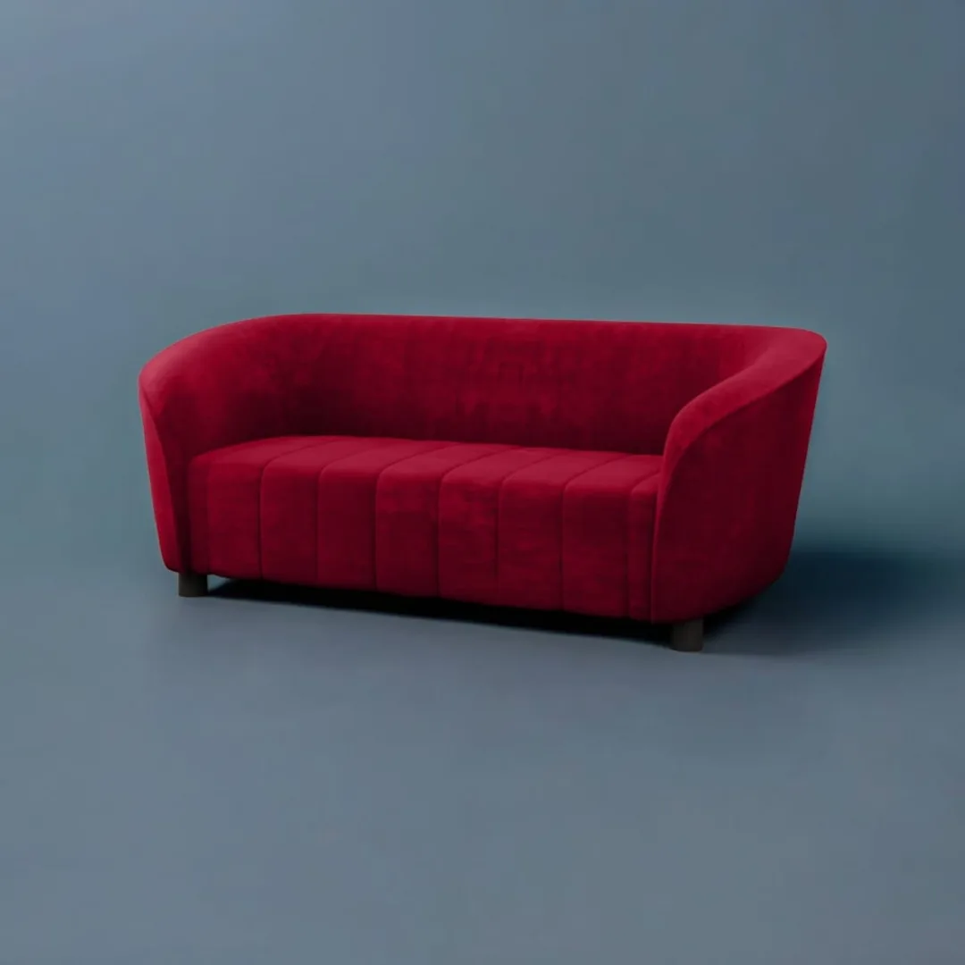 Velvet Upholstered Sofa