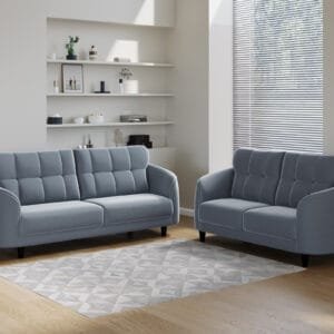 Zayden Fabric 3+2 Sofa Set - Grey