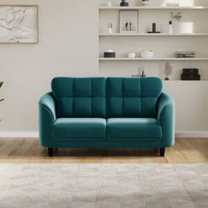 Zayden Fabric 3 Seater Sofa - Teal, 2 Seater