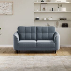 Zayden Fabric 3 Seater Sofa - Grey, 2 Seater