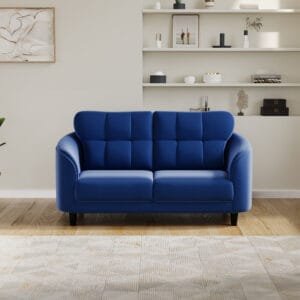 Zayden Fabric 3 Seater Sofa - Blue, 2 Seater