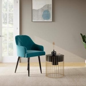 Gayana Metal Dining Chair - Teal