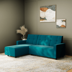 Wilson RHS Fabric 6 Seater Sofa - Teal, 5 Seater Right