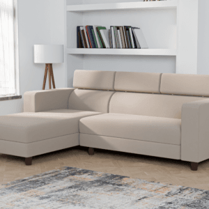 Ewans Fabric Modern Modular Sofa Set - Beige, 5 Seater Left
