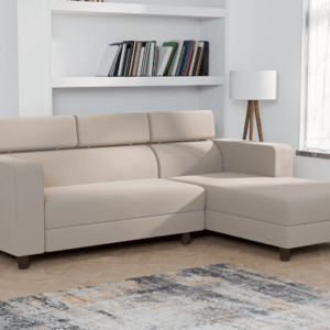 Ewans Fabric Modern Modular Sofa Set - Beige, 5 Seater Right