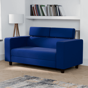 Ewans Fabric Modern Modular Sofa Set - Blue, 2 Seater