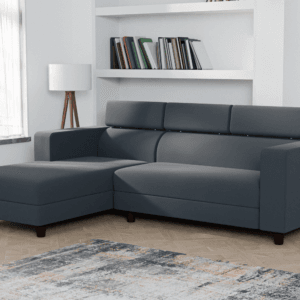 Ewans Fabric Modern Modular Sofa Set - Grey, 5 Seater Left