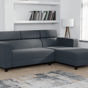 Ewans Fabric Modern Modular Sofa Set - Grey, 5 Seater Right