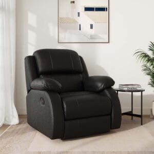 Nowa Manual Recliner 1 Seater - Black