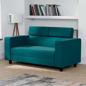 Ewans Fabric Modern Modular Sofa Set - Teal, 2 Seater