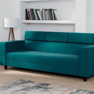 Ewans Fabric Modern Modular Sofa Set - Teal, 3 Seater