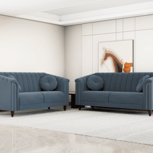 Renu Fabric Sofa - Gray, 3+2 Seater