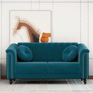 Renu Fabric Sofa - Teal, 2 Seater