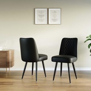 \RM HOME Feeno Leather Dining Chair (Set of 2)