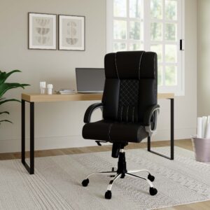 RM HOME Lauren Leatherette Office Executive Chair