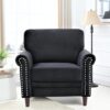 RM Home ZONY ONE Seater Sofa Fabric Velvet