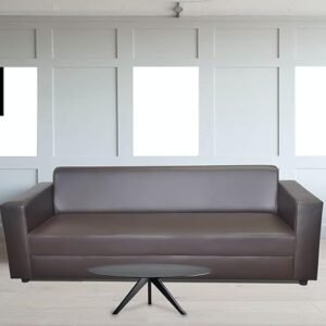 3 Seater Sofa Leatherette - Brown