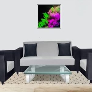 Classic Sofa Set 3+1+1 - Black Grey