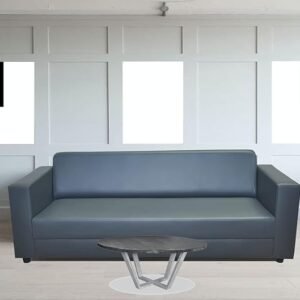 3 Seater Sofa Leatherette - Grey