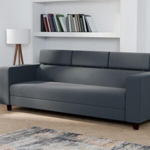 Ewans Fabric Modern Modular Sofa Set - Grey, 3 Seater