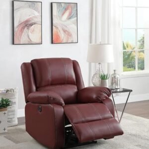 Justin Motorized Recliner - Maroon