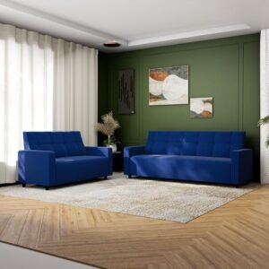 Wilson Fabric Sofa Set - Blue, 3+2 Seater