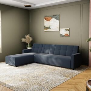 Willson L ShapeSofa set - Grey, 6 Seater Left