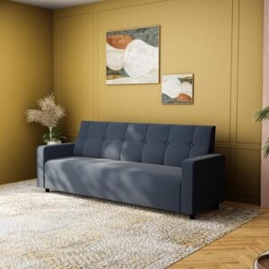 Wilson Fabric Sofa Set - Grey, 3 Seater
