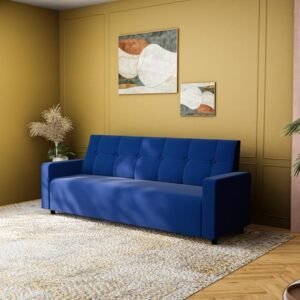 Wilson Fabric Sofa Set - Blue, 3 Seater