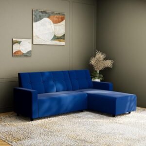Willson L ShapeSofa set - Blue, 5 Seater Right