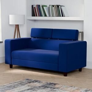 Ewans Fabric Modern Modular Sofa Set - Blue, 2 Seater