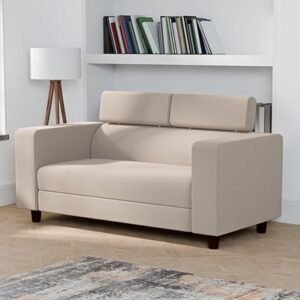 Ewans Fabric Modern Modular Sofa Set - Beige, 2 Seater