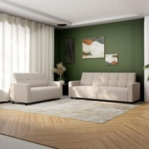 Wilson Fabric Sofa Set - Beige, 3+2 Seater