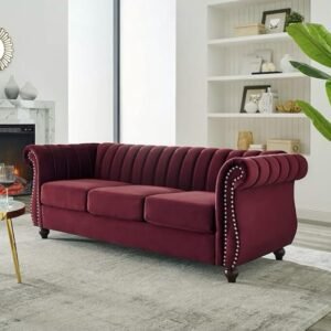 SEROX 3 Seater Sofa - Maroon