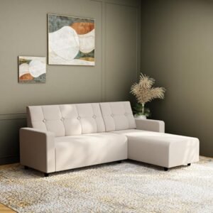 Willson L ShapeSofa set - Beige, 5 Seater Right