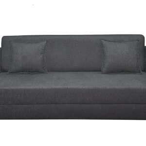 Modern 3 Seater Sofa Fabric - Grey
