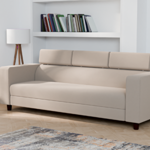 Ewans Fabric Modern Modular Sofa Set - Beige, 3 Seater