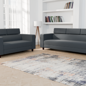 Ewans Fabric Modern Modular Sofa Set - Grey, 3+2 Seater