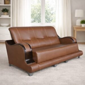 085 3 Seater Leatherette