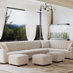 Oliver 10 Seater Sofa - Beige