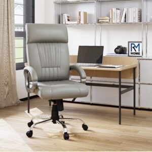 Vista Fabric Office Adjustable Arm Chair - Grey
