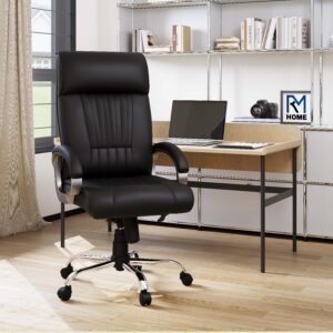 Vista Fabric Office Adjustable Arm Chair - Black