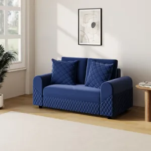 Meriana Fabric 2 Seater Sofa - Blue