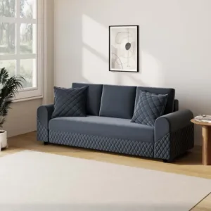 Meriana Fabric 3 Seater Sofa - Grey