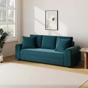 Meriana Fabric 3 Seater Sofa - Teal