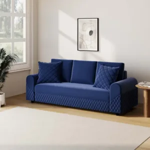 Meriana Fabric 3 Seater Sofa - Blue